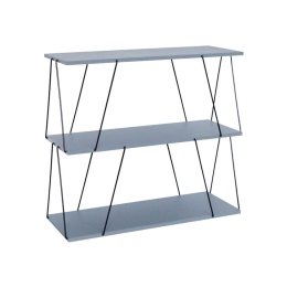 Τραπεζάκι Βοηθητικό - Ραφιέρα Tars 304-000012 80x30x69,2cm Grey-Black