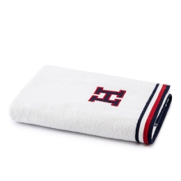 Πετσέτα Teddy 221026 White Tommy Hilfiger Χεριών 40x60cm 100% Βαμβάκι