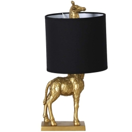 Φωτιστικό Επιτραπέζιο Gizoo 306-000009 22,5x20x42cm E27 60W Black-Gold Inart