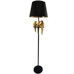 Φωτιστικό Δαπέδου Safore 306-000011 Φ37x164,5cm E27 60W Black-Gold Inart