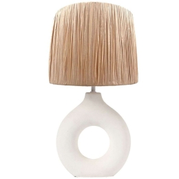Φωτιστικό Επιτραπέζιο Holi 306-000018 Φ28x47cm E27 60W White-Natural Inart