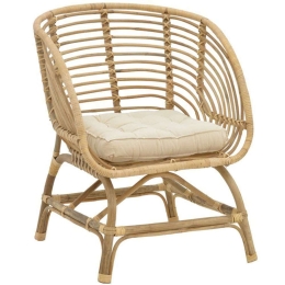 Πολυθρόνα Diane 309-000004 71x46x80cm Natural