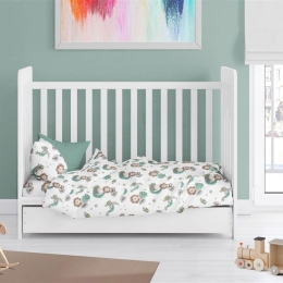 Πάπλωμα Βρεφικό Lion 534 Green DimCol 120x160cm Βαμβάκι-Πολυέστερ