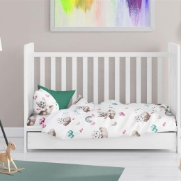 Πάπλωμα Βρεφικό Kitten 560 Petrol DimCol 120x160cm Βαμβάκι-Πολυέστερ