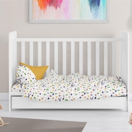 Πάπλωμα Βρεφικό Minecraft 565 White-Multi DimCol 120x160cm Βαμβάκι-Πολυέστερ
