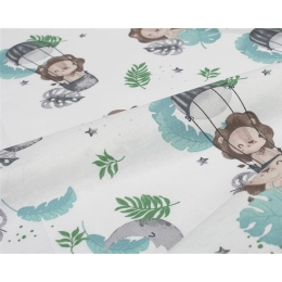 Πάνα Βρεφική Χασέ Lion 533 Sky Blue DimCol 80x80cm 100% Βαμβάκι