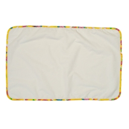 Σελτεδάκι Βρεφικό Αδιάβροχο 143 White-Yellow DimCol 50x80cm 100% Βαμβάκι