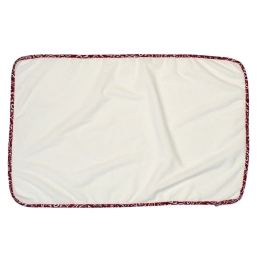 Σελτεδάκι Βρεφικό Αδιάβροχο 153 Λαχούρ White-Red DimCol 50x80cm 100% Βαμβάκι
