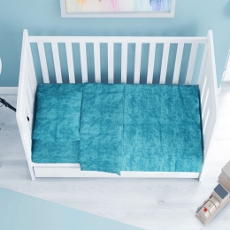 Πάπλωμα Βρεφικό Premium Shadow 620 Turquoise DimCol 120x160cm 100% Βαμβάκι