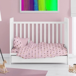 Παπλωματοθήκη Βρεφική Looney Tunes 39 Pink DimCol 120x160cm 100% Βαμβακερή Φανέλα