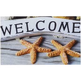 Πατάκι Εισόδου Gallery 007 Welcome Star 45X75cm Beige Sdim 45X75