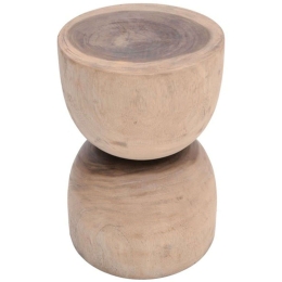 Σκαμπό Klero 315-000014 Φ30x45cm Natural