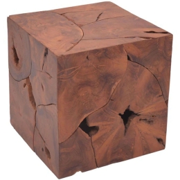 Σκαμπό Boxy 315-000024 40x40x40cm Natural