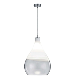 Φωτιστικό Οροφής Kingston 315300106 D35 White-Chrome Trio Lighting Μέταλλο,Γυαλί