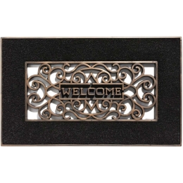 Πατάκι Εισόδου Mathara 001 Welcome 45X75cm Black Sdim 45X75