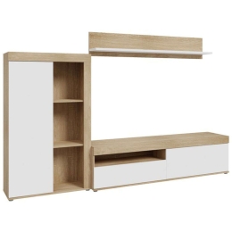 Σύνθεση Τηλεόρασης Zorbi 318-000011 265x41x158,5cm White-Oak