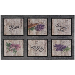 Πατάκι Εισόδου Ecomat 006 Lavender 45X75cm Brown-Lila Sdim 45X75