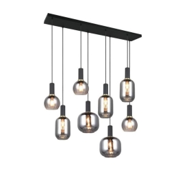 Φωτιστικό Οροφής - Ράγα Diva 319800832 120x32x150cm 8xE27 10W Chrome-Black Trio Lighting