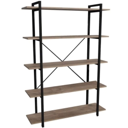 Βιβλιοθήκη Reson 321-000001 120x34x180cm Oak-Black