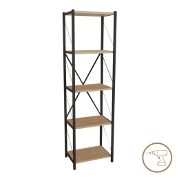 Βιβλιοθήκη Glase 321-000008 40x30x150cm Oak-Black