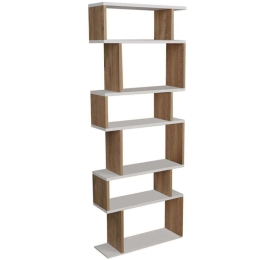 Βιβλιοθήκη Iolmi 321-000017 60x19,5x160cm Oak-White