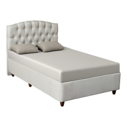 Κρεβάτι Lanse I (Για Στρώμα 120x200cm) 322-000025 121x206x126cm Cream Μονό