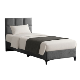 Κρεβάτι Melei (Για Στρώμα 90x200cm) 323-000021 92x200x125cm Anthracite Μονό