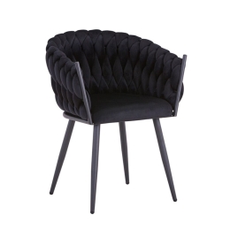 Καρέκλα Vivian 327-000021 61x55x80cm Black