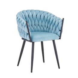Καρέκλα Vivian 327-000023 61x55x80cm Ciel