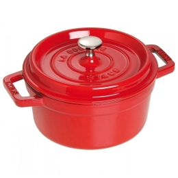 Γάστρα/ Σκεύος Μαντεμένιο Στρογγυλό Cherry 40509-852 Φ28cm 5,85Lt Red Staub Μαντέμι
