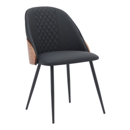 Καρέκλα Konny 332-000008 48x59x80cm Black-Walnut