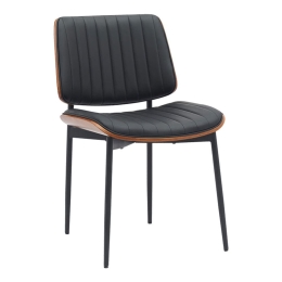 Καρέκλα Kathy 332-000009 51x58x81cm Black-Walnut
