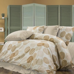 Πάπλωμα Κοραλία 465 Beige DimCol Υπέρδιπλo 220x240cm Βαμβάκι-Πολυέστερ