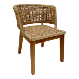 Καρέκλα Milou 343-000002 59x65x73cm Natural