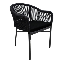 Πολυθρόνα Legana 364-000008 56x66x82cm Black
