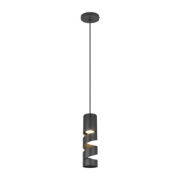 Φωτιστικό Οροφής Stream 364000132 12x150cm 1xGU10 10W Black Trio Lighting