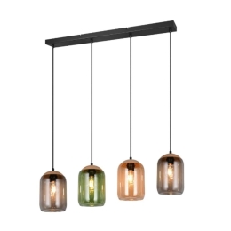 Φωτιστικό Οροφής - Ράγα Cork 364600417 90x15x150cm 4xE27 10W Multi Trio Lighting
