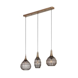 Φωτιστικό Οροφής - Ράγα Soraya 365400304 86x26x150cm 3xE27 10W Bronze Trio Lighting