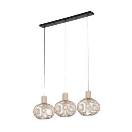 Φωτιστικό Οροφής - Ράγα Gila 365700366 120x33x150cm 3xE27 10W Sand Trio Lighting