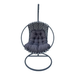 Κρεμαστή Φωλιά Makito 368-000004 100x105x195cm Grey-Black