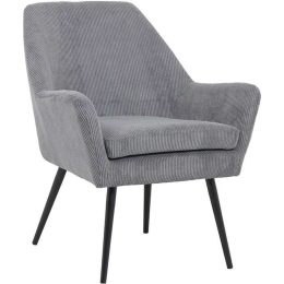 Πολυθρόνα Rochelle 370-124-056 65x66x76cm Grey-Black