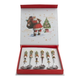 Κουταλάκια Santa With Deer (Σετ 6Τμχ) 372-223-090 Multi