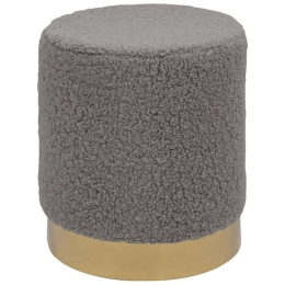 Σκαμπό 373-223-224 34x37cm Grey-Gold