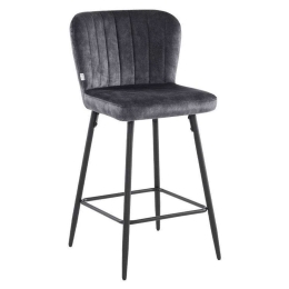 Σκαμπό Bar 380-223-017 51x54x94cm Anthracite