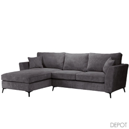 Καναπές Boel Αριστερή Γωνία 71-0124 280x170x92cm Grey