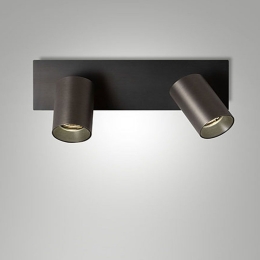 Φωτιστικό Οροφής - Spot Flores 3801-82-115 GU10 9x30,5cm Gun Metal Fabas Luce