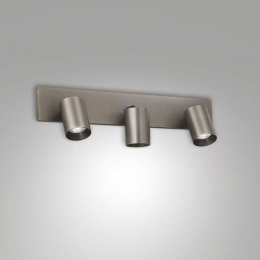 Φωτιστικό Οροφής - Spot Flores 3801-83-115 GU10 9x48cm Gun Metal Fabas Luce