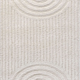 Σετ Χαλιά Κρεβατοκάμαρας 3Τμχ. Alloy 54001-127 White Merinos ΣΕΤ (2 67x140 & 67x220) Πολυέστερ