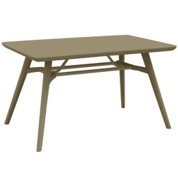 Τραπέζι Κήπου 393-125-011 135x79x75cm Cappuccino