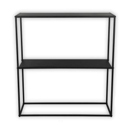 Κονσόλα Chloe 1550102 80x80x27cm Black Mirrors & More